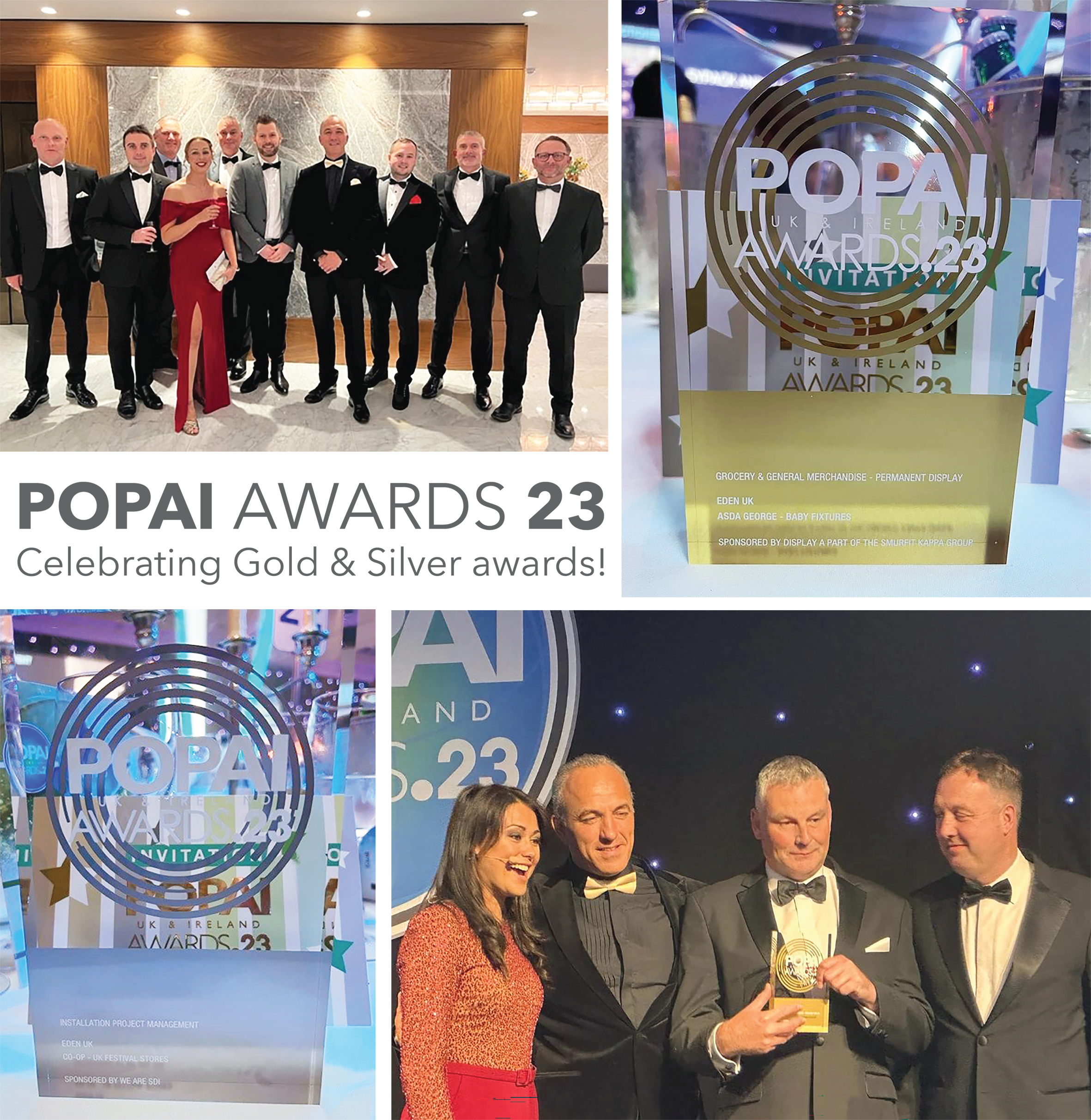 We are proud of our work. Our team in Uk won the awards in ‘Grocery & General Merchandise - Permanent Display’ category for the manufacture, supply and installation of Baby Fixtures for ASDA George.